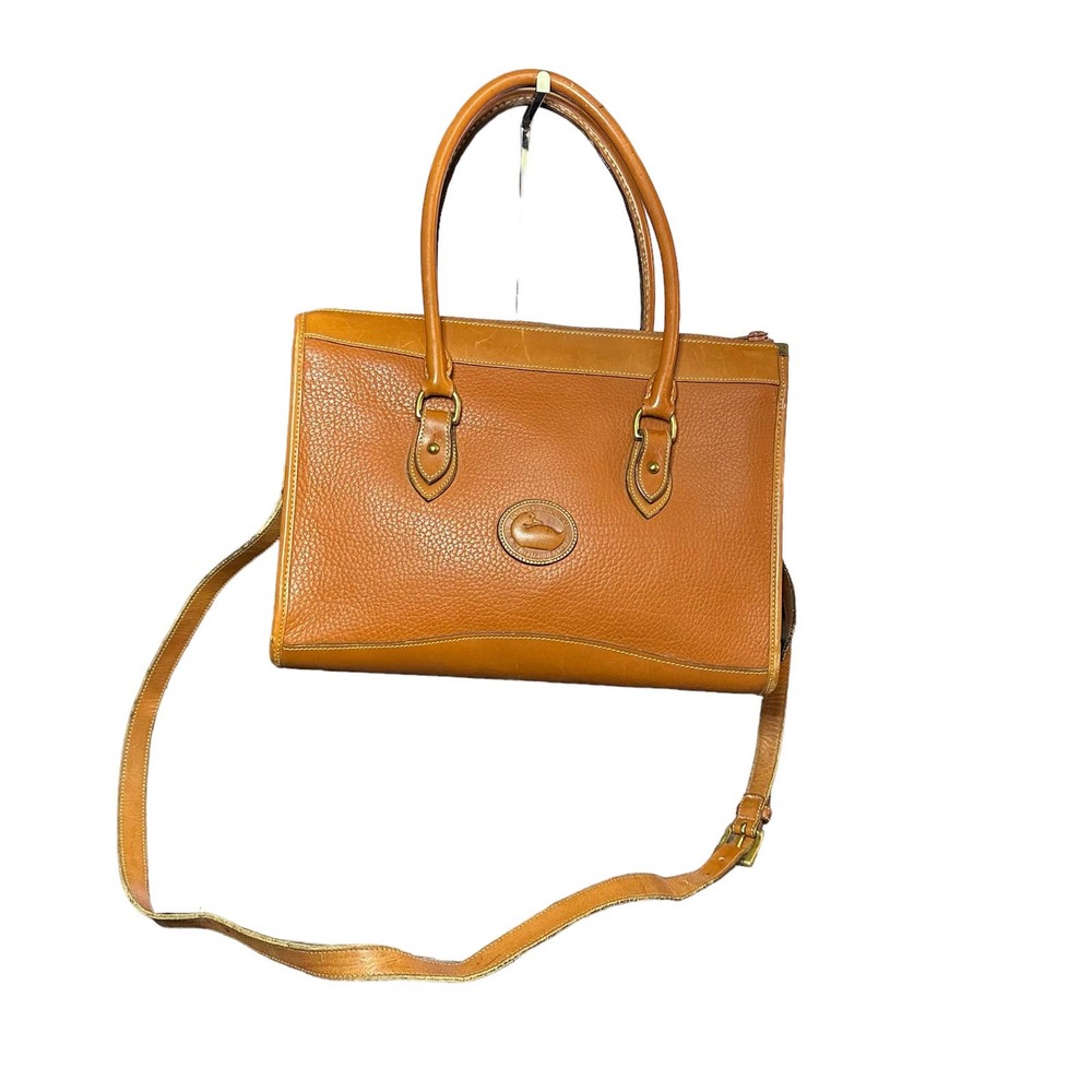 Vintage 90s Dooney & Bourke Color Block Pebbled Leather All Weather Duck Purse